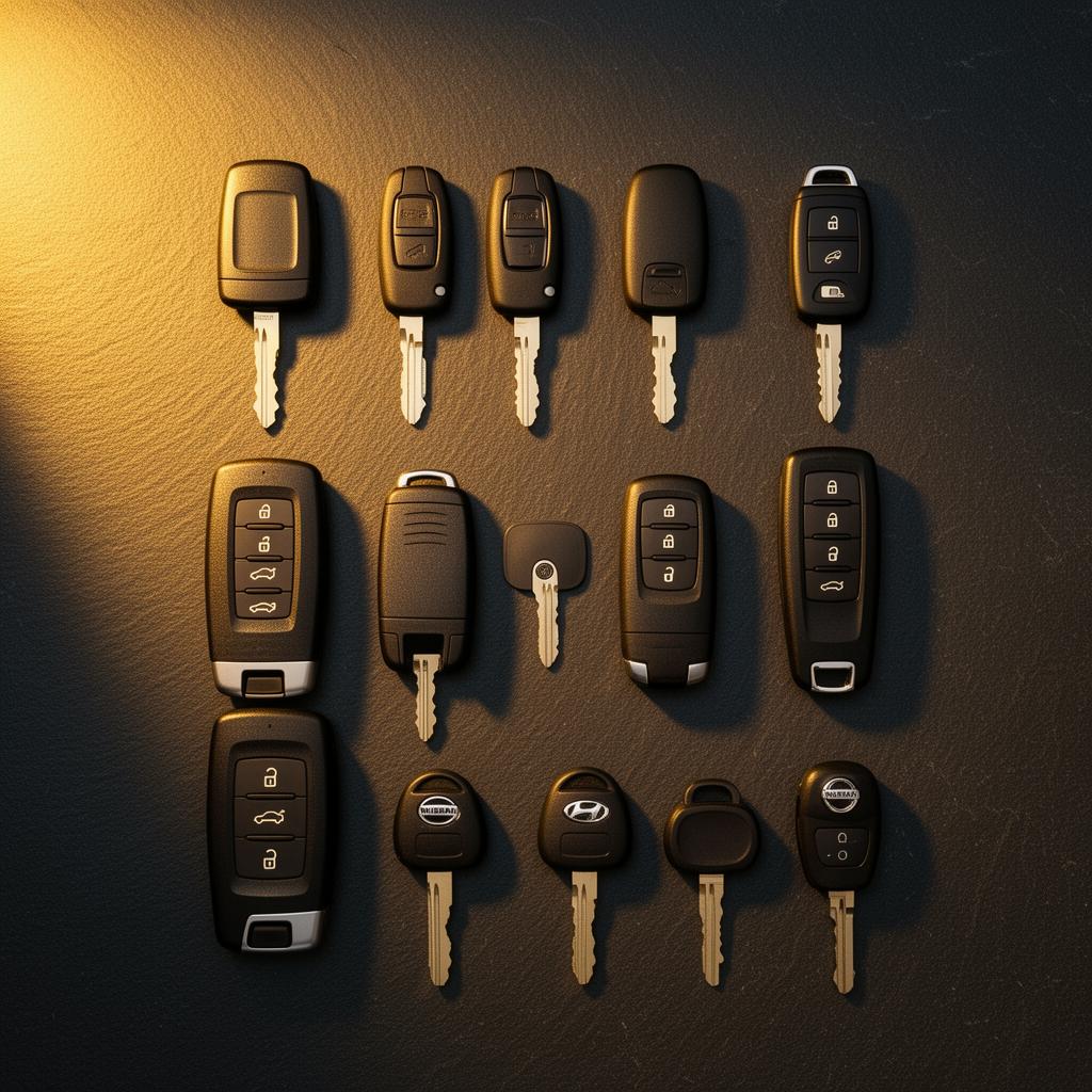 Collection of car and bike keys
